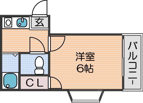 泉の完工年月(1991年4月)築の賃貸マンションの間取り
