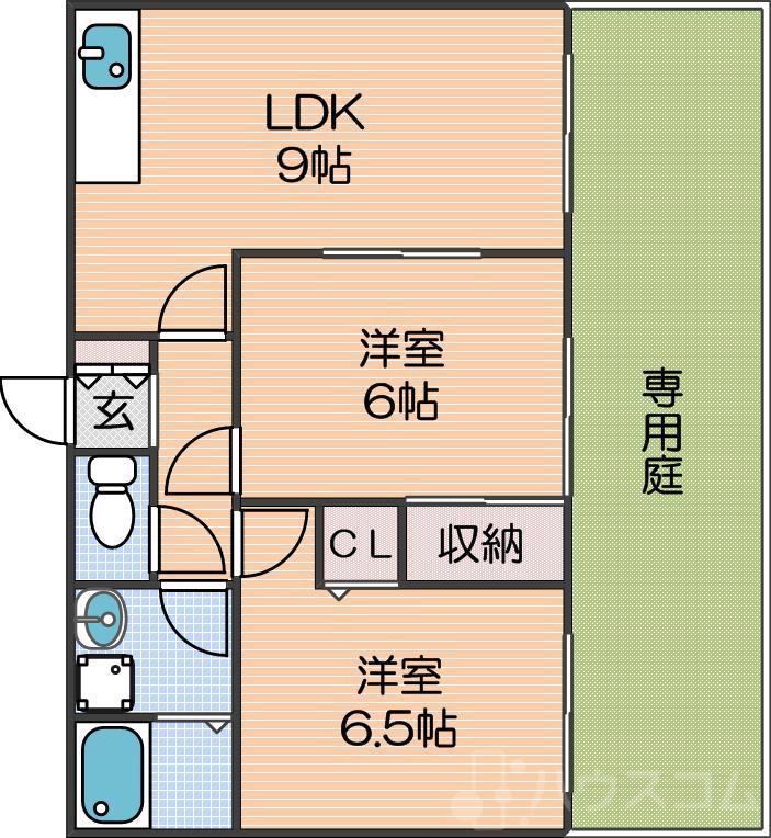 へーベル帝塚山の間取り