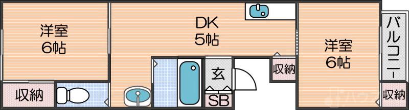 オークミマツマンションの間取り