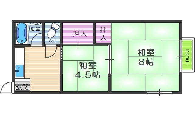 ビスタ安立の間取り