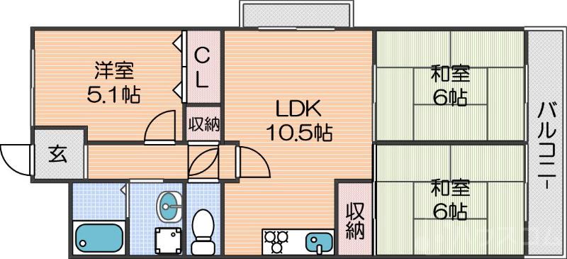 ドムール新北島の間取り