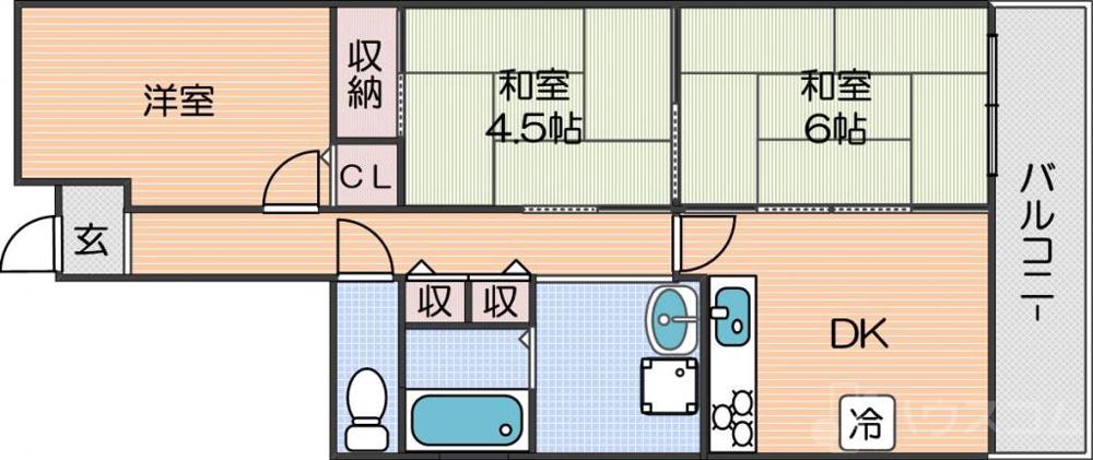 ノアーズアーク住之江の間取り