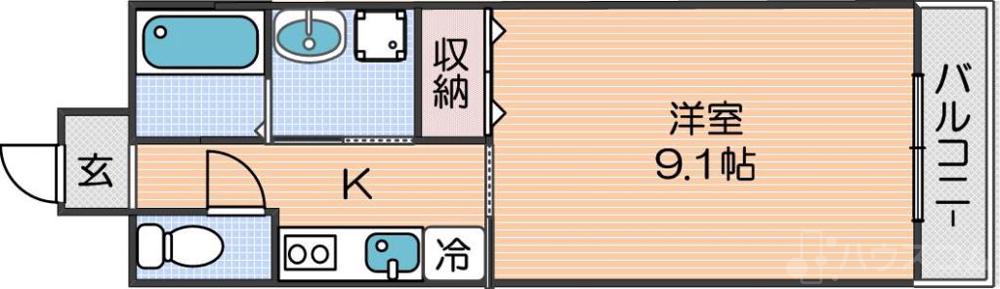 レバンガABENO APの間取り