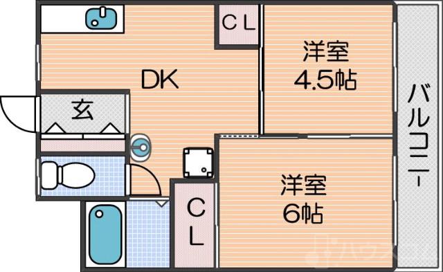 グリーンコーポ北加賀屋の間取り