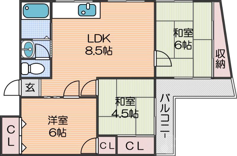 日丸ビルの間取り