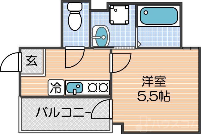 グランエクラ天下茶屋の間取り