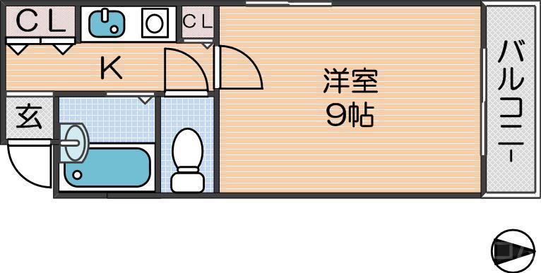 オズレジデンス玉出の間取り