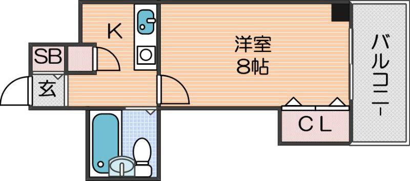 レディースマンション明星館の間取り