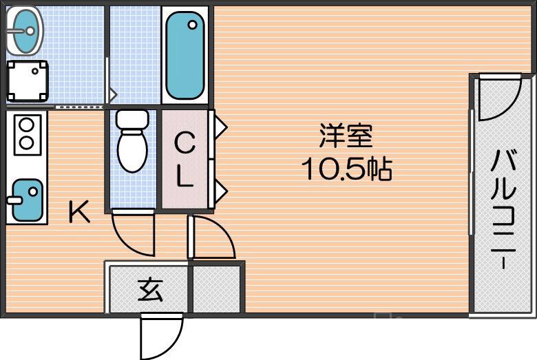 フジパレス住ノ江駅南Ⅴ番館の間取り