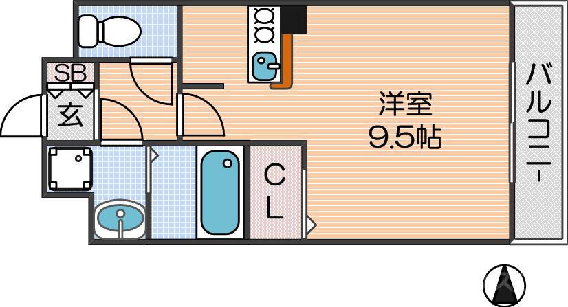 ジュネスＯ．Ｃ．Ｕの間取り