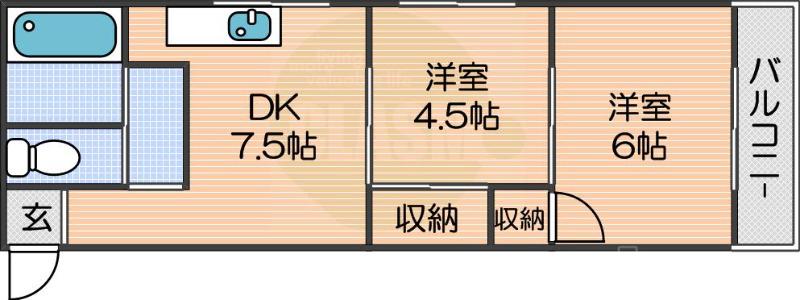 タカイレジデンスの間取り