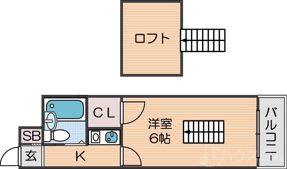 レオパレス住吉東第2の間取り