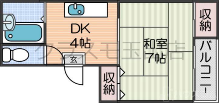 ウイステリア北島1号館の間取り