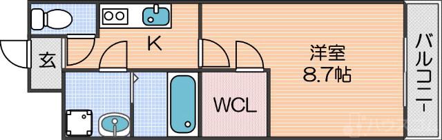 フジパレス杉本町Ⅲ番館の間取り