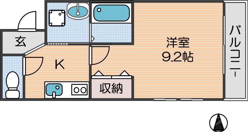 フジパレス住ノ江駅南Ⅲ番館の間取り