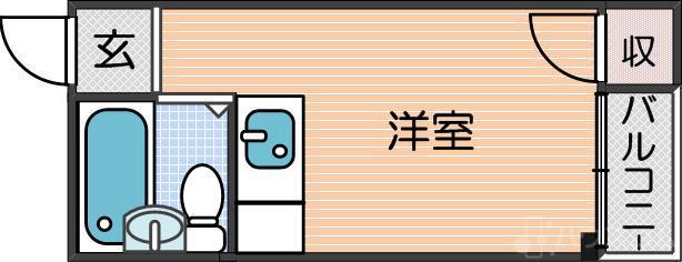 カルム加賀屋の間取り