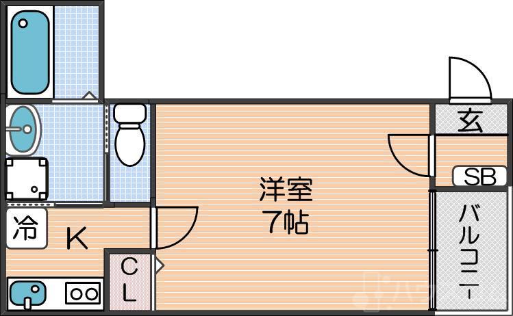 Fメゾン東粉浜の間取り