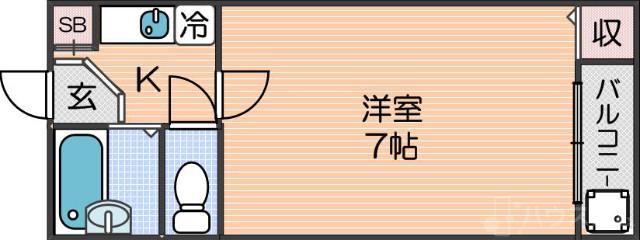 ブルーメイトBの間取り