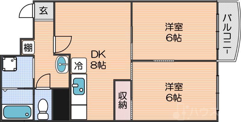津守第一マンションの間取り