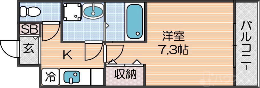 アッシュメゾン北加賀屋の間取り