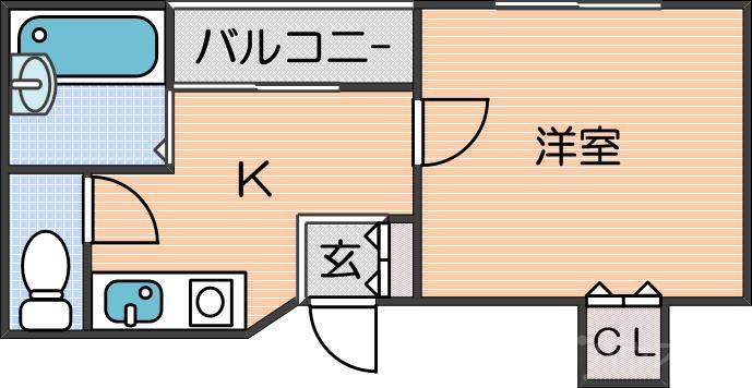 アドヴァン住之江の間取り