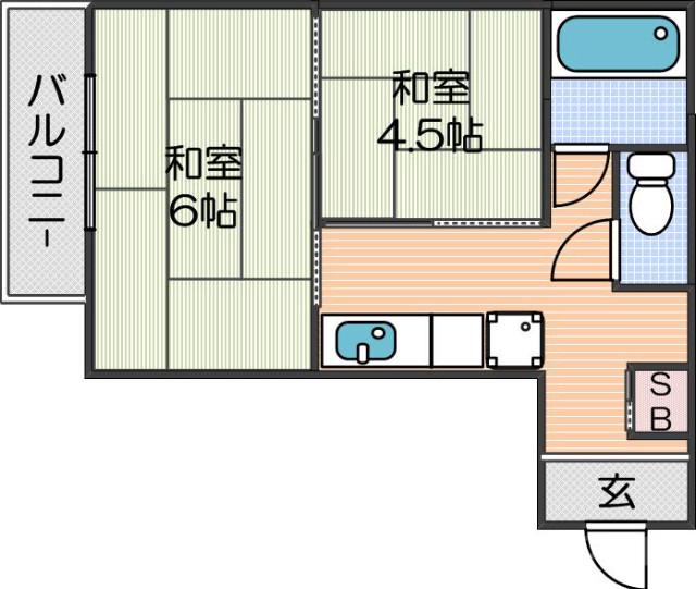 マンションサンエースの間取り
