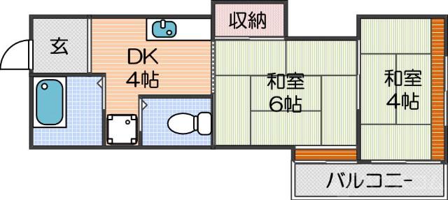 マンションサンエースの間取り