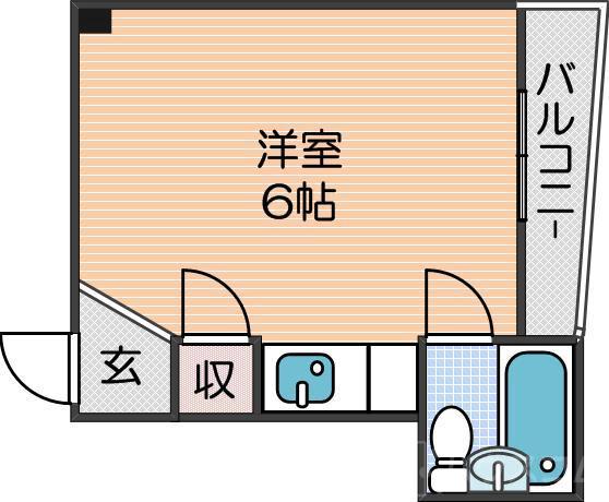 サンハイツ粉浜の間取り