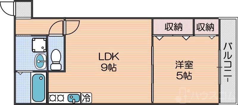 ソレイユ聖天下A棟の間取り