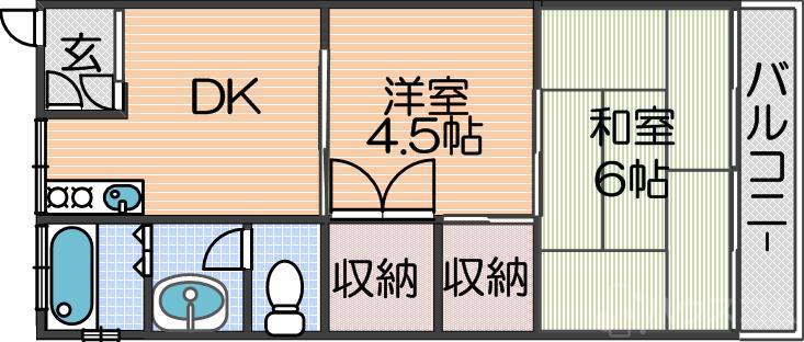 粋緑舘の間取り