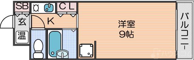 ビバリーヒルズ玉出西の間取り