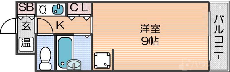 ビバリーヒルズ玉出西の間取り