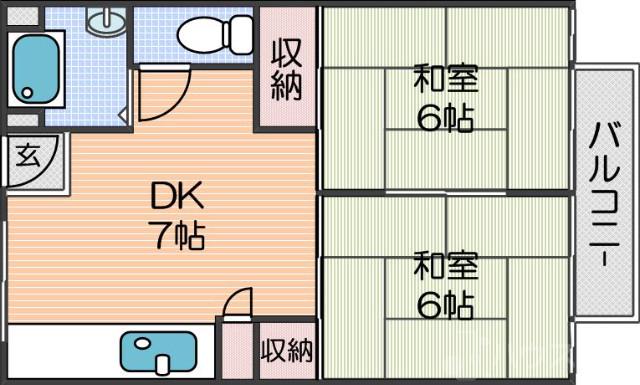 住吉第2団地11号棟の間取り