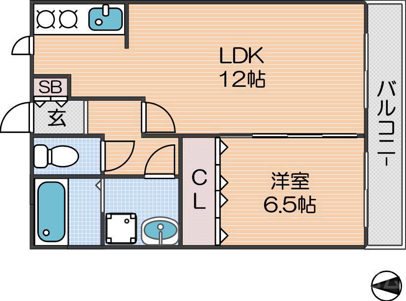 カルシャンコートの間取り