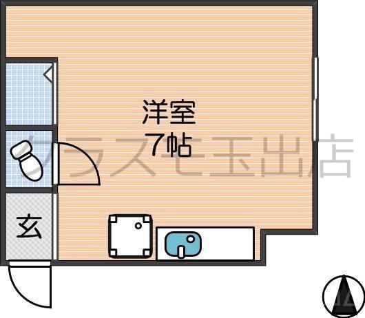 ペントハウス千本南の間取り