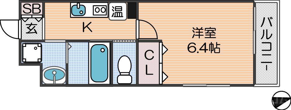 みおつくし粉浜の間取り