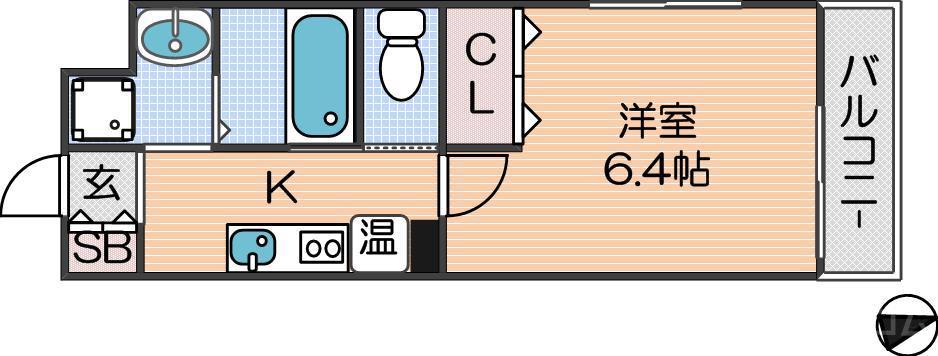 みおつくし粉浜の間取り