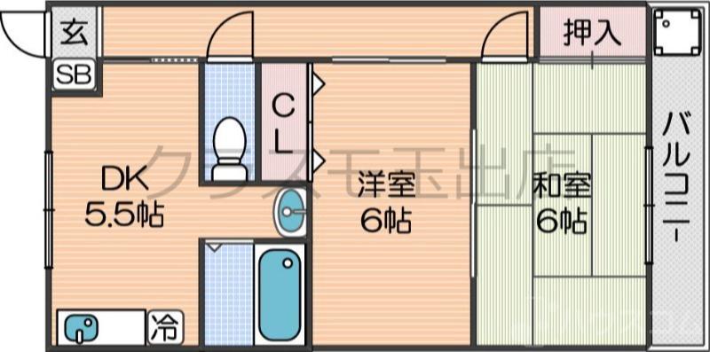 トモエハイツ2の間取り