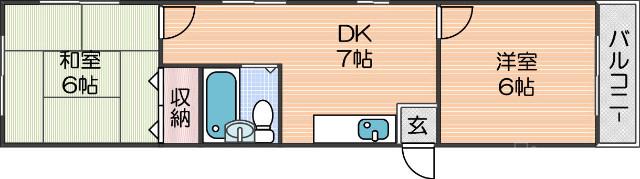 木内ハイツの間取り