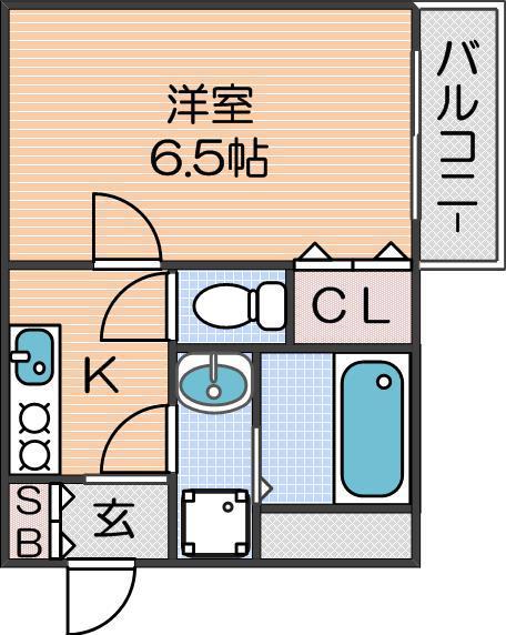 レイズプロダクト西住之江アダムユーの間取り