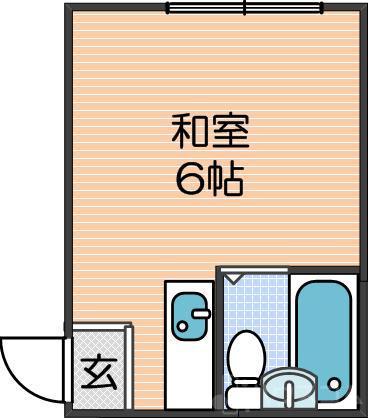 万代住之江コーポの間取り