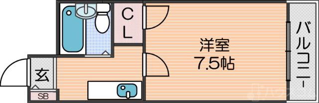 スカイハイツ中加賀屋の間取り
