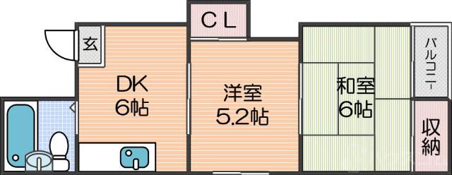 シーズコート住吉の間取り
