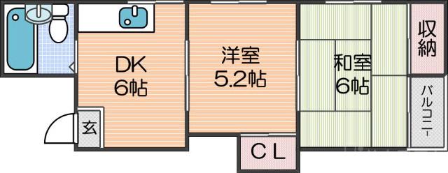 シーズコート住吉の間取り