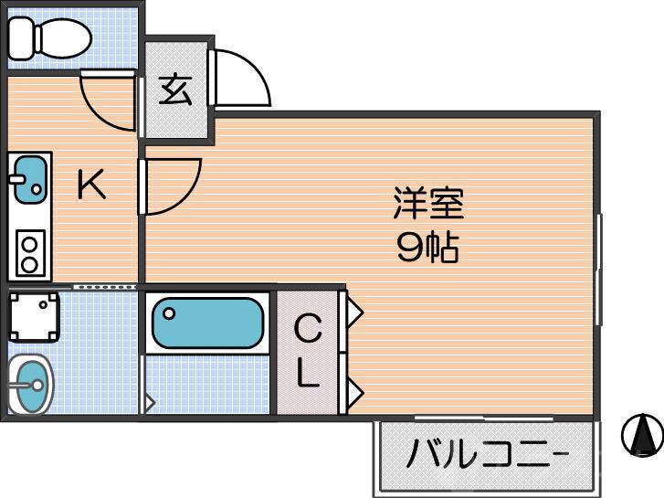 フジパレス杉本町駅西Ⅱ番館の間取り