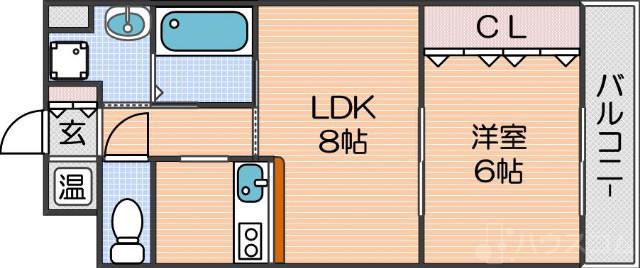 山之内の完工年月(2004年6月)築の賃貸マンションの間取り