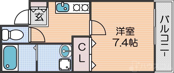 杉本の完工年月(2015年3月)築の賃貸アパートの間取り