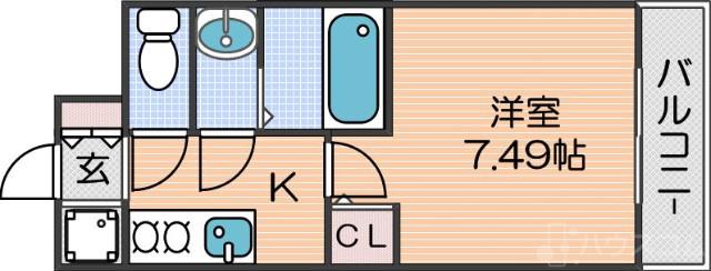 グランパシフィック玉出の間取り