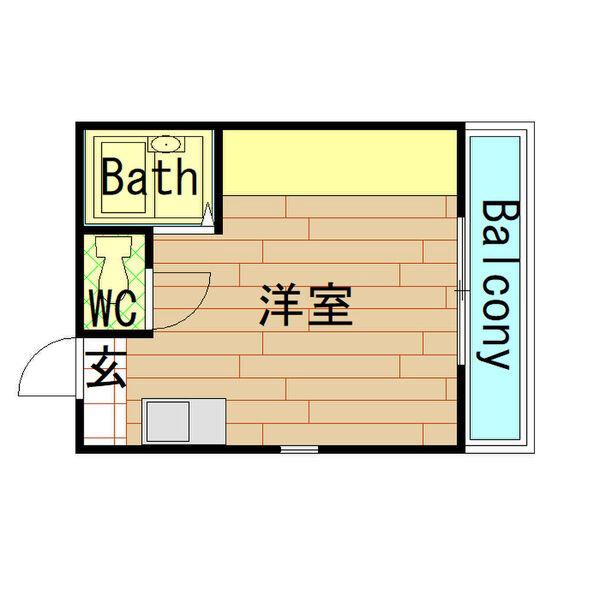 ラハイナ玉出西の間取り