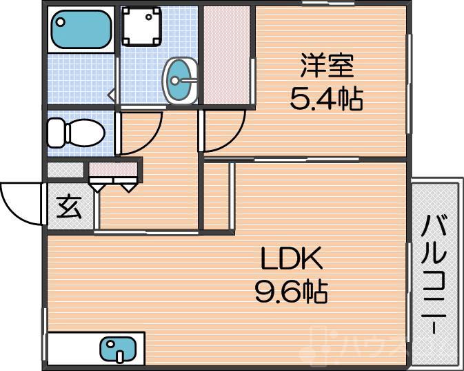 浜口西の完工年月(1992年1月)築の賃貸マンションの間取り